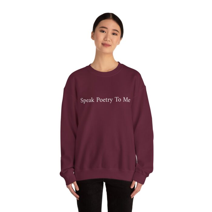 "Speak Poetry To Me" Unisex Crewneck Sweatshirt - Image 20