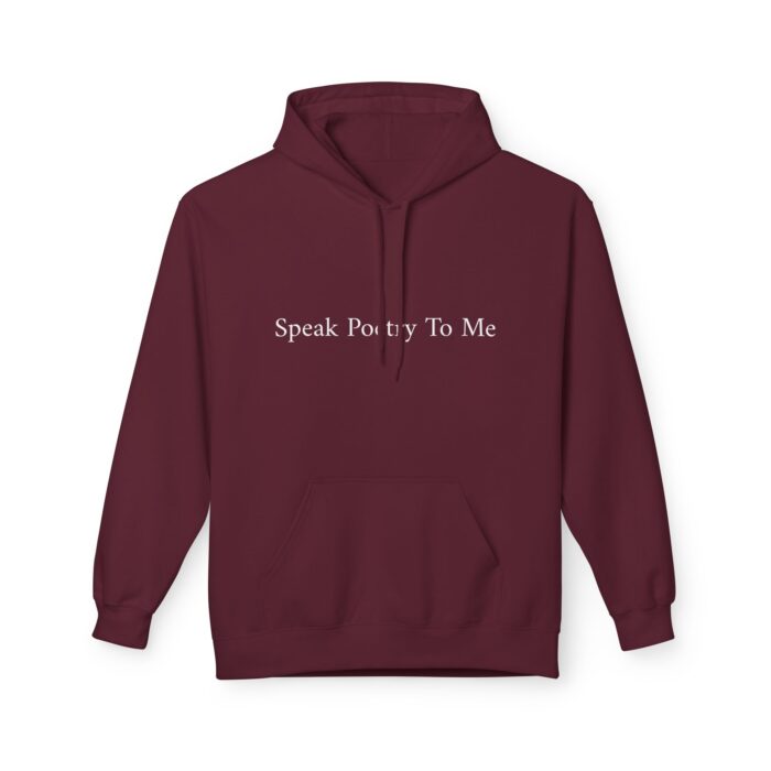 "Speak Poetry To Me" Midweight Softstyle Fleece Hoodie - Image 13