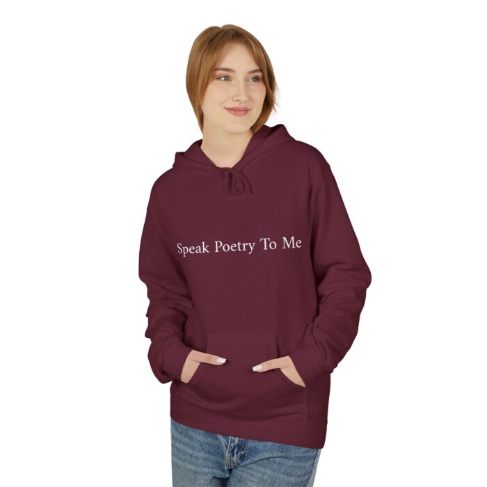 "Speak Poetry To Me" Midweight Softstyle Fleece Hoodie - Image 15