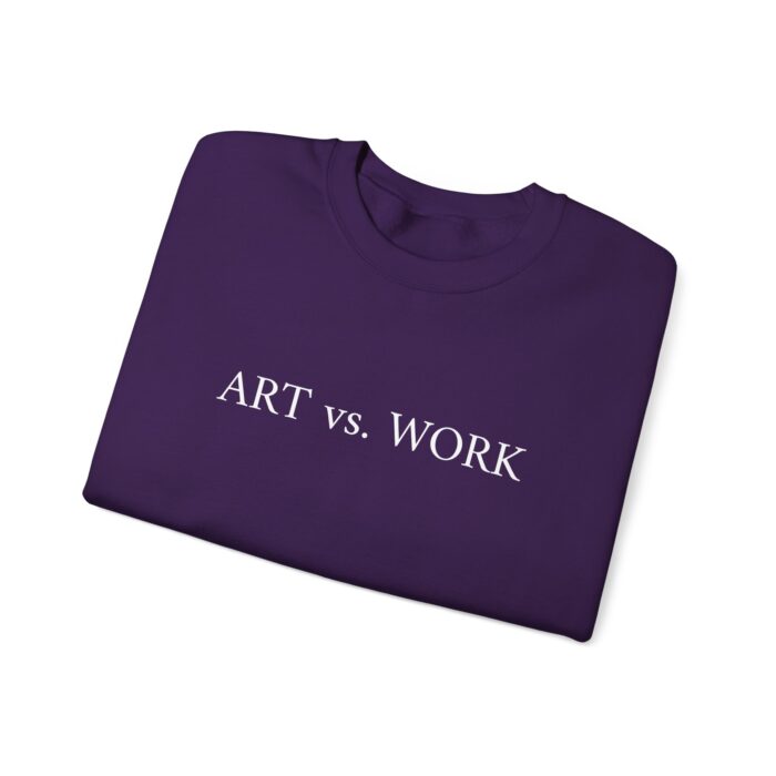 "Art vs. Work" Unisex Crewneck Sweatshirt - Image 15