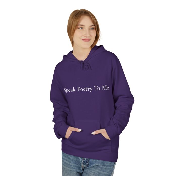 "Speak Poetry To Me" Midweight Softstyle Fleece Hoodie - Image 47