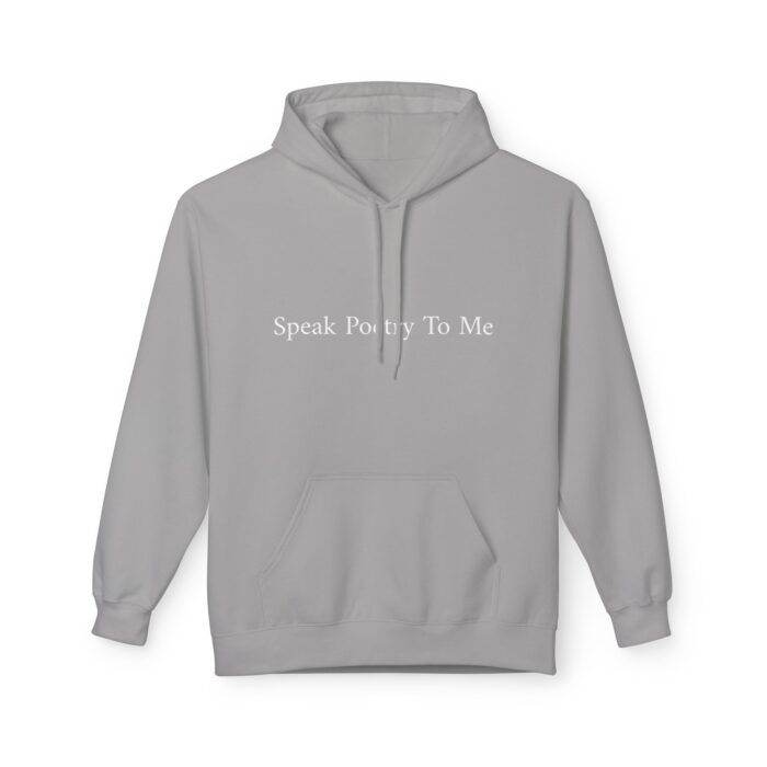 "Speak Poetry To Me" Midweight Softstyle Fleece Hoodie - Image 5