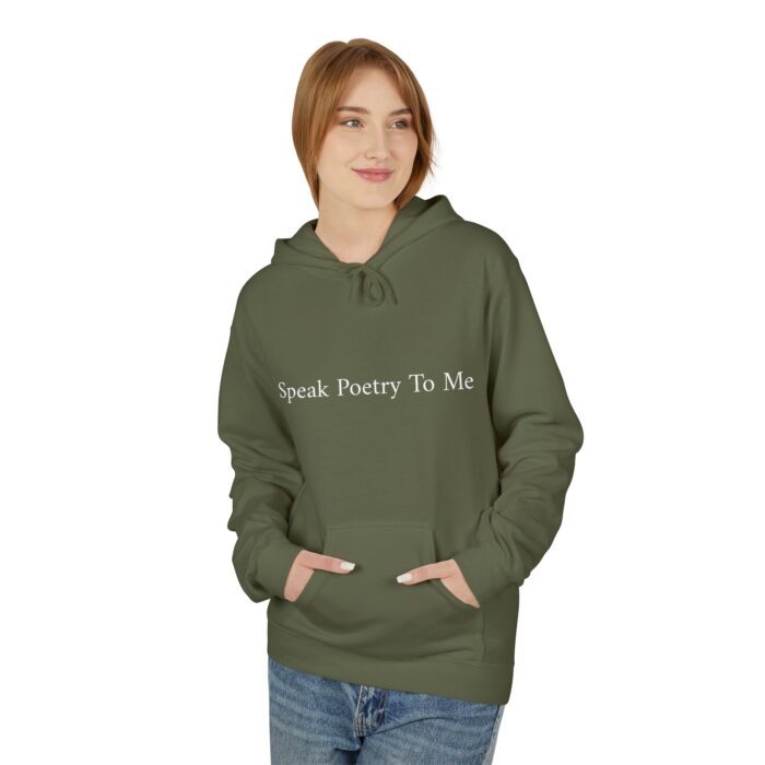 "Speak Poetry To Me" Midweight Softstyle Fleece Hoodie - Image 23