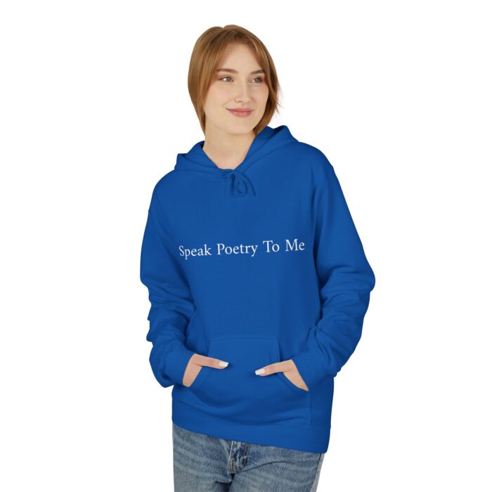 "Speak Poetry To Me" Midweight Softstyle Fleece Hoodie - Image 39