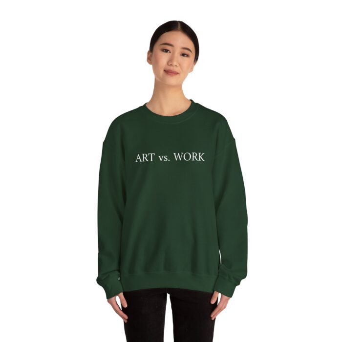 "Art vs. Work" Unisex Crewneck Sweatshirt - Image 12