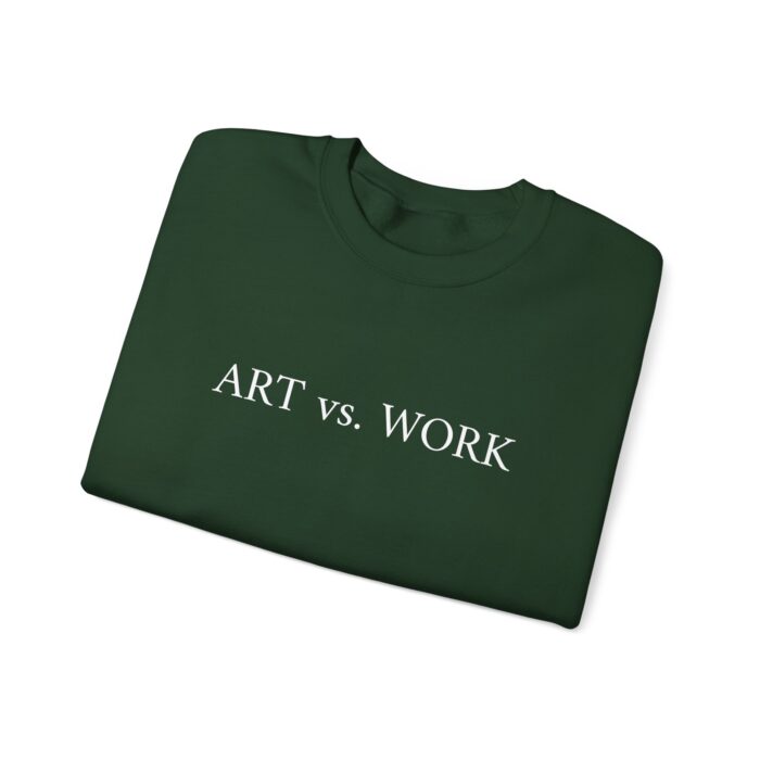 "Art vs. Work" Unisex Crewneck Sweatshirt - Image 11