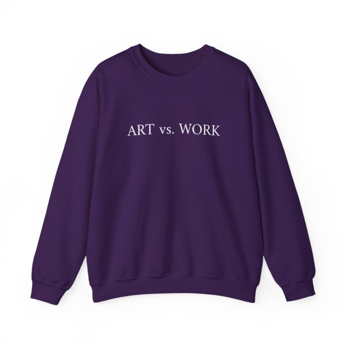 "Art vs. Work" Unisex Crewneck Sweatshirt - Image 13